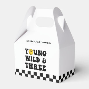 Wild Young and Three Boy 3rd Birthday Favour Box