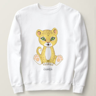 Wild Young Leopard Animal Cartoon Sweatshirt