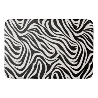 Wild Zebra Bathroom Mat