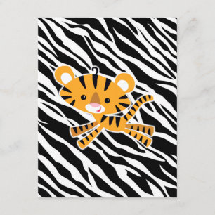 wild zebra blue baby shower invitations! invitation