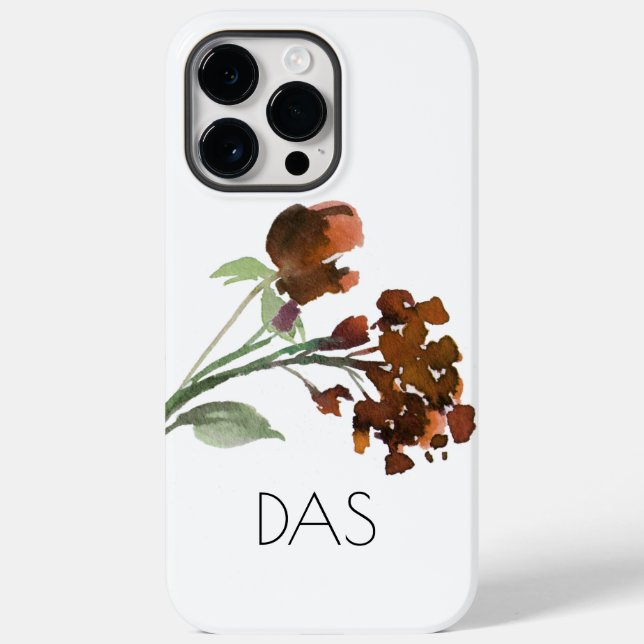 Wildbloom | Terracotta Orange Bohemian Custom Case-Mate iPhone Case (Back)