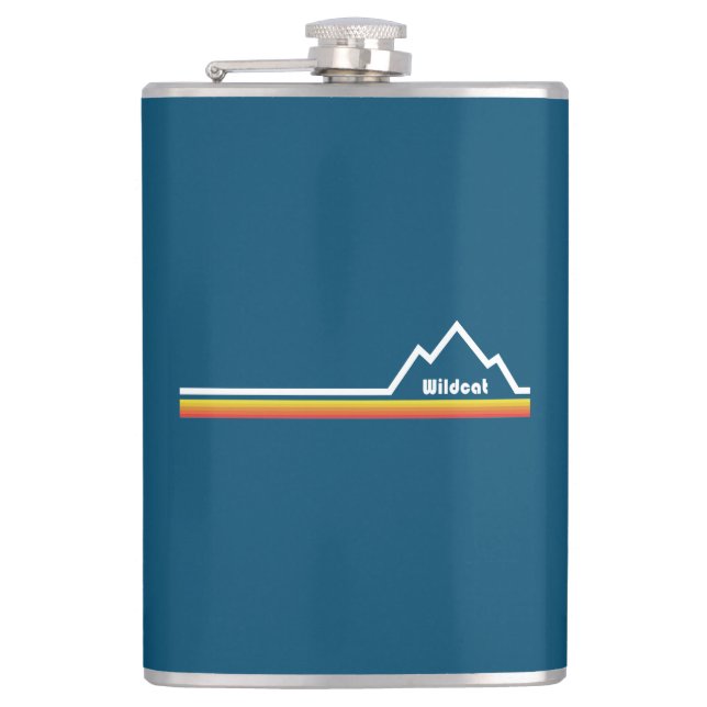 Wildcat Mountain, New Hampshire Hip Flask (Front)