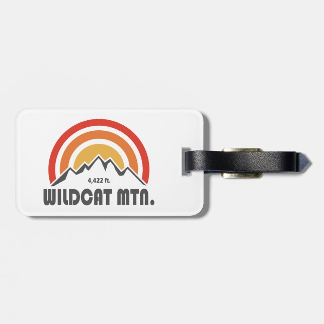 Wildcat Mountain New Hampshire Luggage Tag (Back Horizontal)