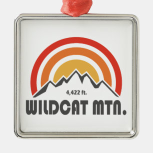 Wildcat Mountain New Hampshire Metal Tree Decoration