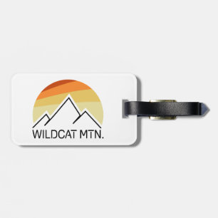 Wildcat Mountain New Hampshire Retro Luggage Tag