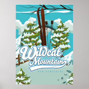 Wildcat Mountain New Hampshire Ski poster