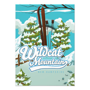 Wildcat Mountain New Hampshire Ski poster