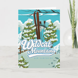 Wildcat Mountain New Hampshire Ski poster Holiday
