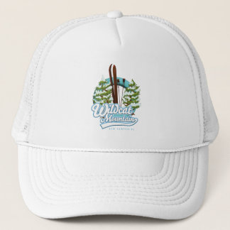Wildcat Mountain New Hampshire Ski poster Trucker Hat