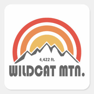 Wildcat Mountain New Hampshire Square Sticker