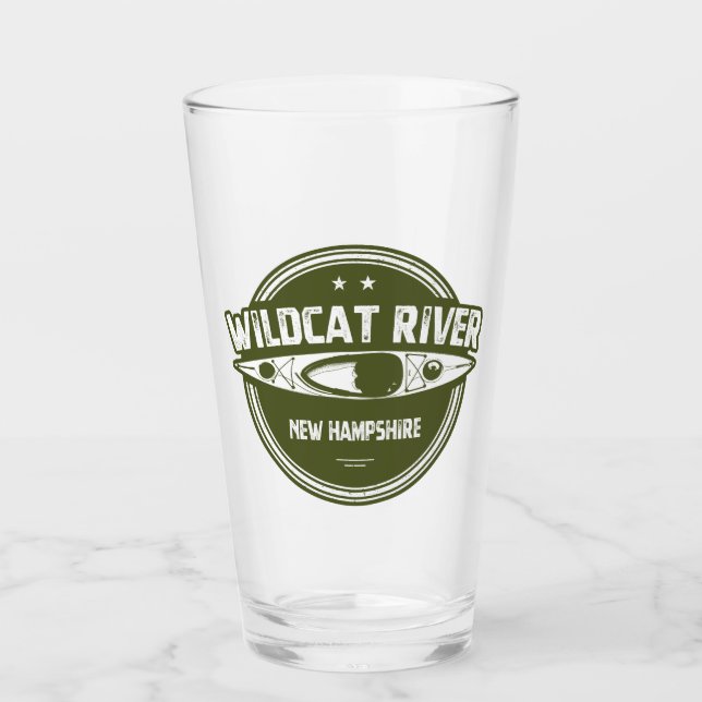Wildcat River New Hampshire Kayak Glass (Front)