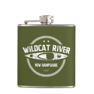 Wildcat River New Hampshire Kayak Hip Flask