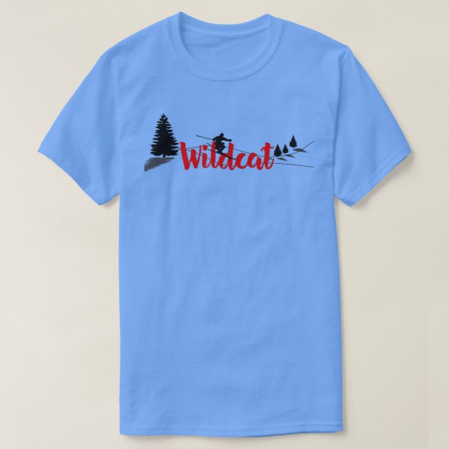 Wildcat Ski Long T-Shirt (Design Front)