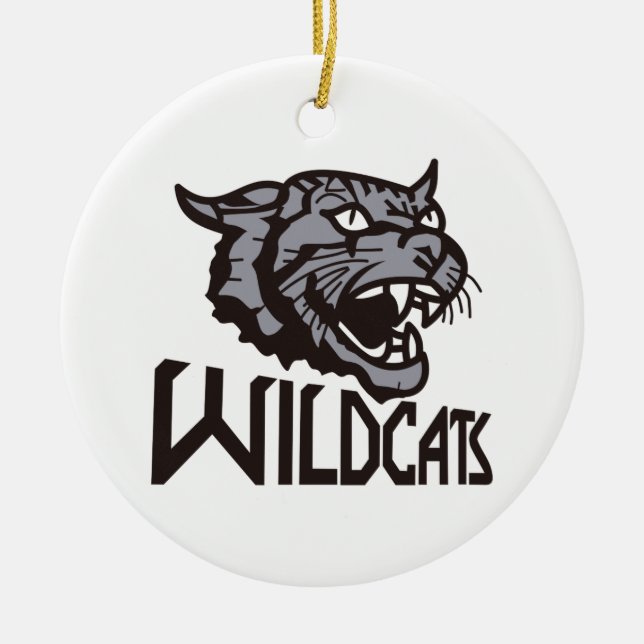 Wildcats Ceramic Tree Decoration (Front)