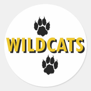 Wildcats Classic Round Sticker