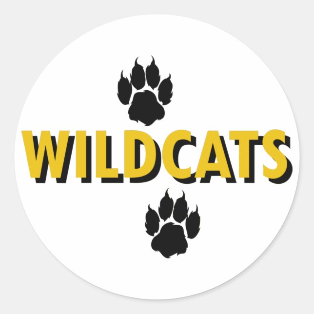 Wildcats Classic Round Sticker (Front)