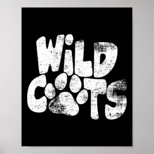 Wildcats Football School Sports Fan Team Spirit Poster