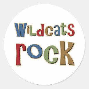 Wildcats Rock Classic Round Sticker