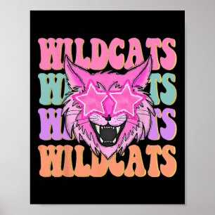 Wildcats School Mascot  Poster