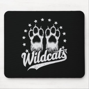 Wildcats School Sports Fan Team Spirit Back To Sch Mouse Mat