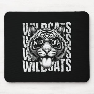 Wildcats School Sports Fan Team Spirit Back To Sch Mouse Mat