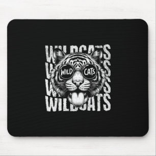 Wildcats School Sports Fan Team Spirit Ck To Schoo Mouse Mat