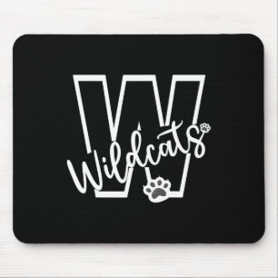 Wildcats School Sports Fan Team Spirit Football Ba Mouse Mat
