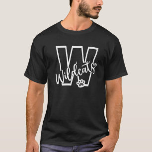 Wildcats School Sports Fan Team Spirit Football Ba T-Shirt