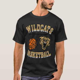 Wildcats Sketll Mom Wildcats Gold Black Wildcat Ma T-Shirt