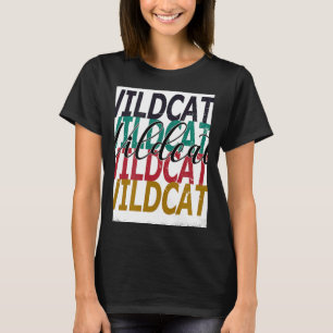 Wildcats Teacher School Sports Fan Team Spirit Ble T-Shirt