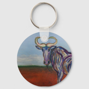 Wildebeest Key Ring