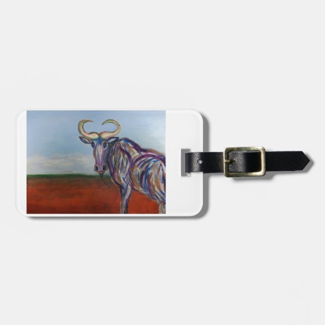 Wildebeest Luggage Tag (Front Horizontal)