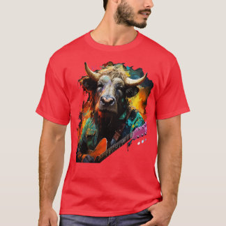 Wildebeest Playing Guitar T-Shirt