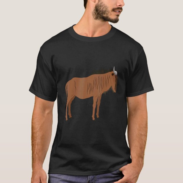 Wildebeests Are My Spirit Animal  Fun Wildebeest 1 T-Shirt (Front)
