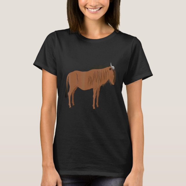 Wildebeests Are My Spirit Animal  Fun Wildebeest 1 T-Shirt (Front)