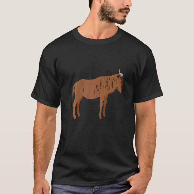 Wildebeests Are My Spirit Animal  Fun Wildebeest T-Shirt (Front)