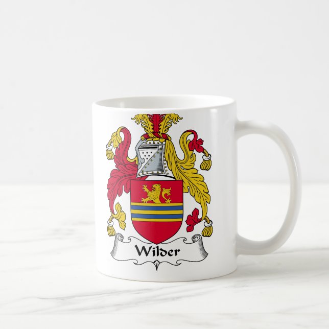 Wilder Family Crest Coffee Mug (Right)
