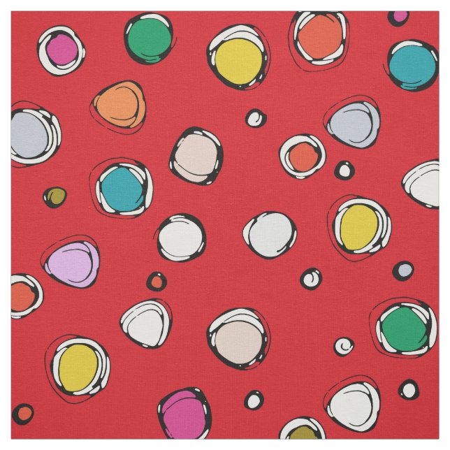 wilderdot red fabric (Swatch)