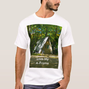 Wilderness A-Frame Camping at Campground T-Shirt