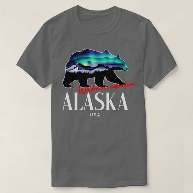 Wilderness adventure Alaska USA TShirt (Design Front)