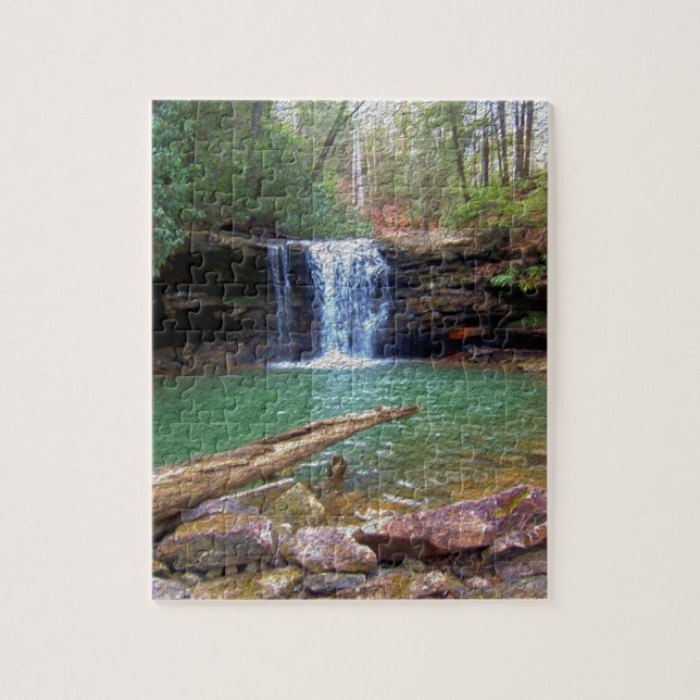 Wilderness Appalachian Waterfall Jigsaw Puzzle (Vertical)