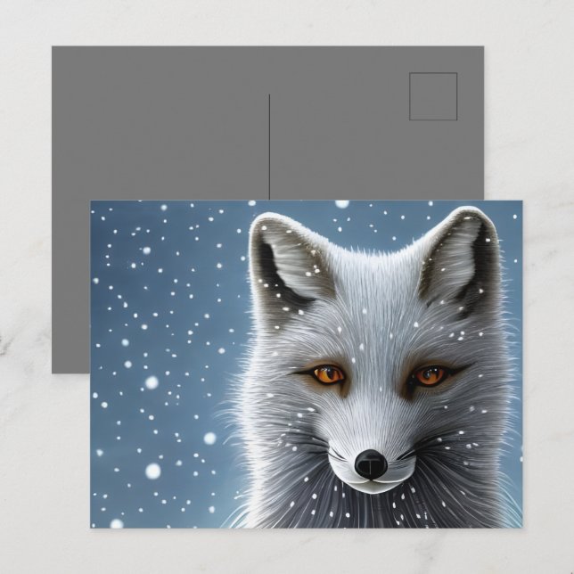 Wilderness Artic Fox Postcard (Front/Back)