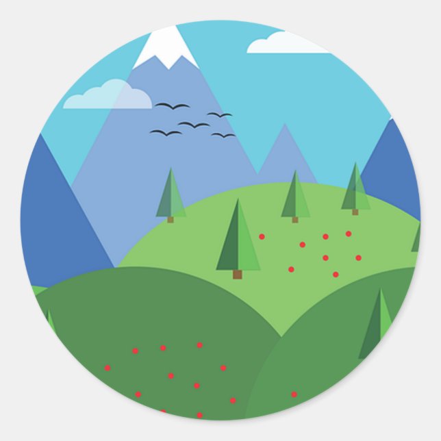 Wilderness Classic Round Sticker (Front)