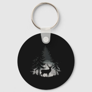 Wilderness Deer Forest Wildlife Nature Outdoors  Key Ring