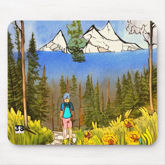 Wilderness Hike Mouse Mat (Front)