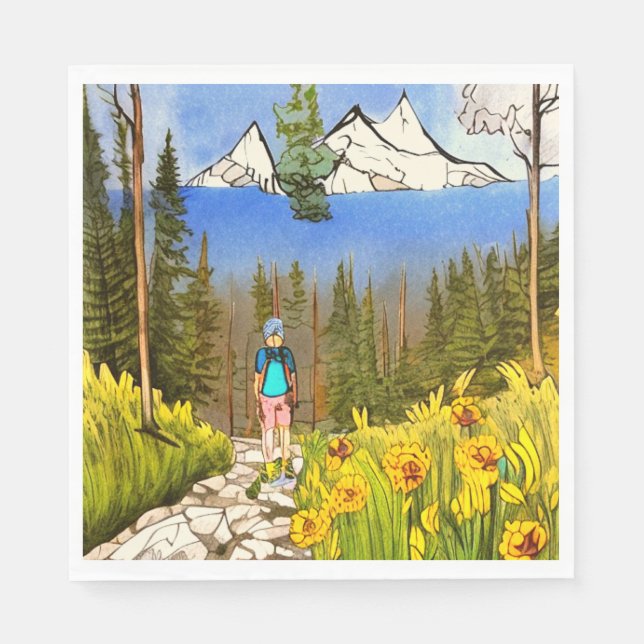 Wilderness Hike Napkin (Front)