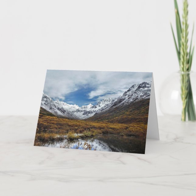 Wilderness Landscape - Alaska Interior Mountains Card (Front)