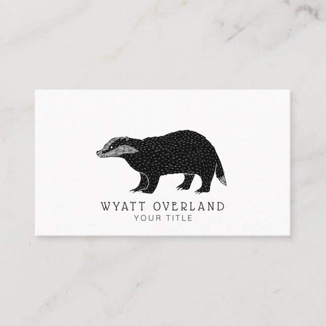Wilderness Naturalist Hiking Guide Business Card (Front)