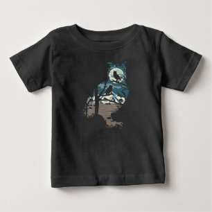 Wilderness Nature Full Moon Owls Birds Baby T-Shirt