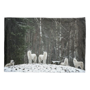 Wilderness Polar Wolf Pillowcase